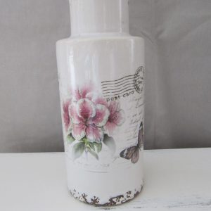 Keramik Vase, Blumenvase, vintage stil,