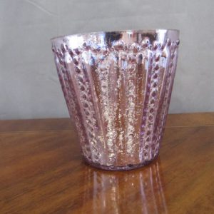 Teelicht zart rosa teilweise transparent