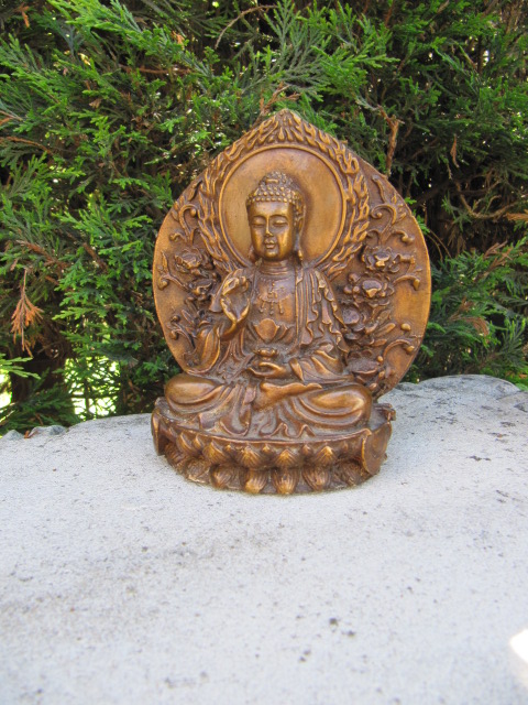 Kleine Buddha Bronze Skulptur